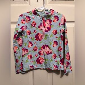 Ruffle Butts floral rash guard size 6 EUC